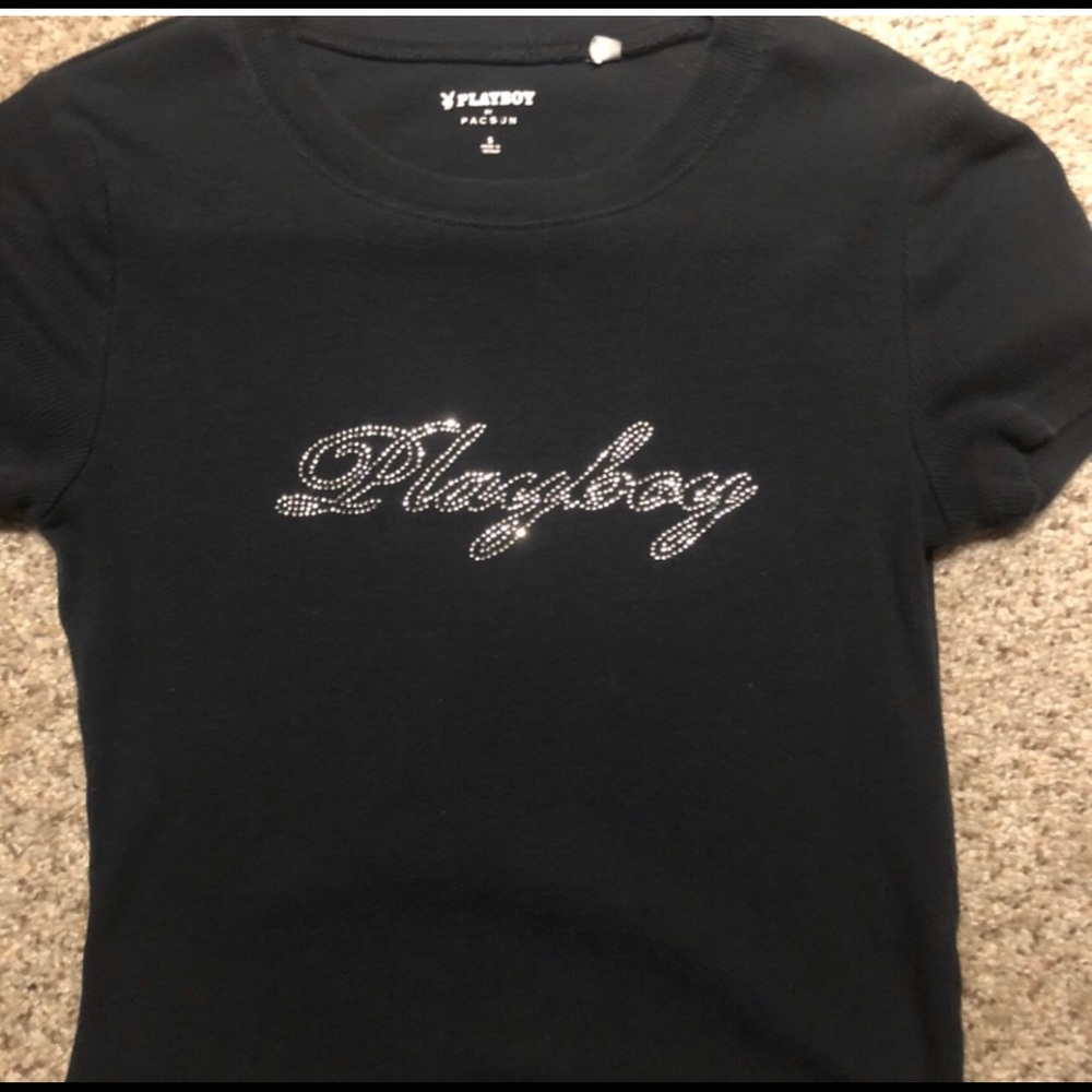 pacsun x playboy baby tee